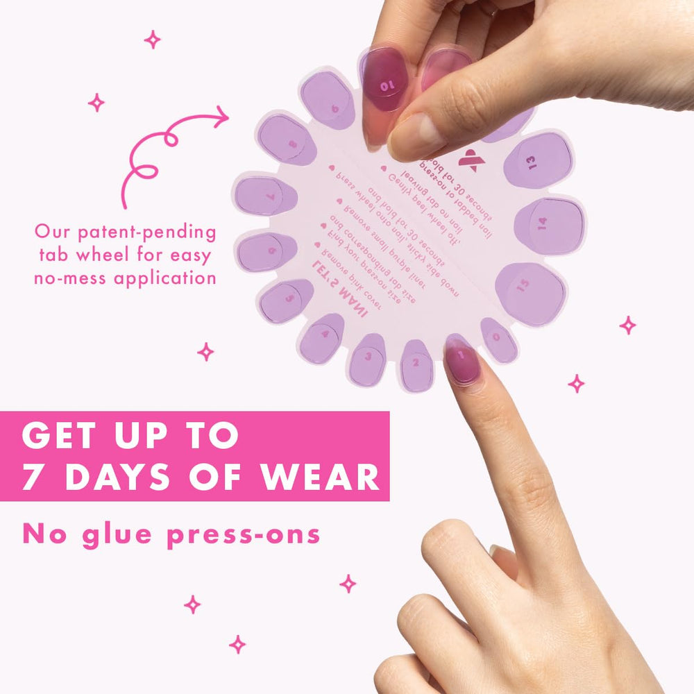 Olive & June easy-off removal with damage-free take-off in seconds