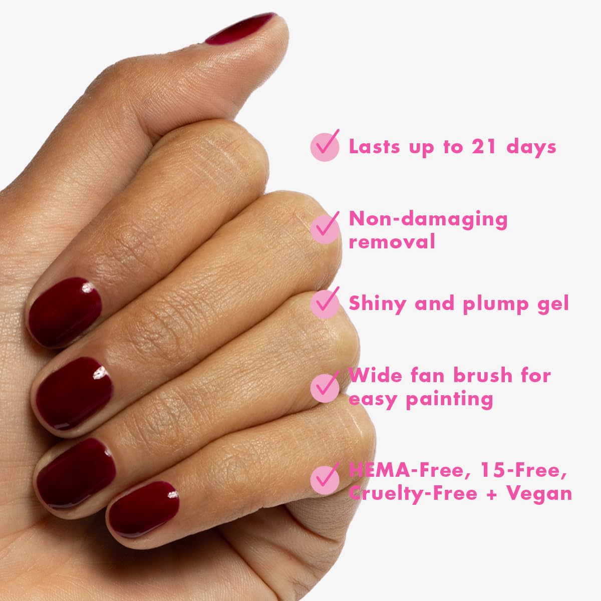 Olive & June esmalte en gel: remoción suave sin dañar las uñas.