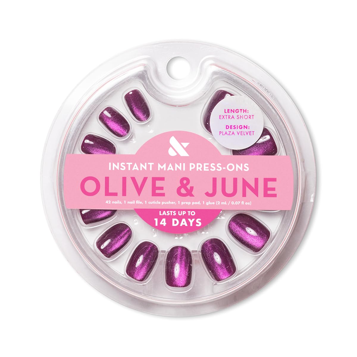 Olive & June Instant Mani 42 uñas para ajuste perfecto.