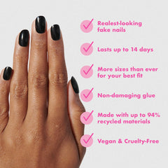 Olive & June Instant Mani, adhesión duradera sin dañar las uñas