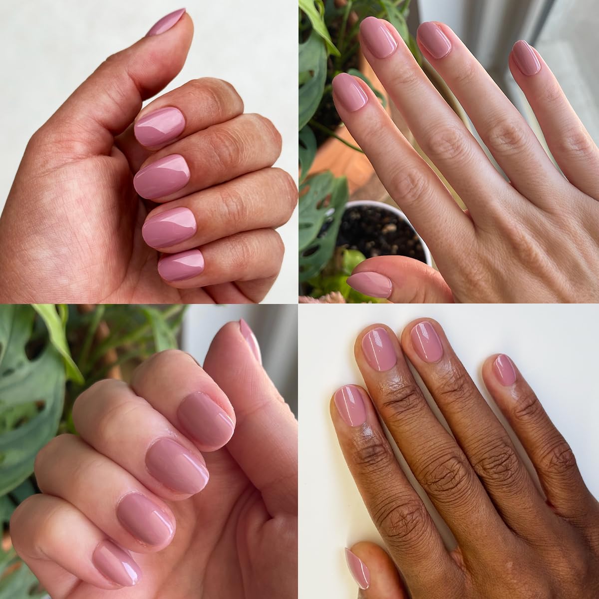 Aplicación fácil de Olive & June Instant Mani para un manicure rápido.