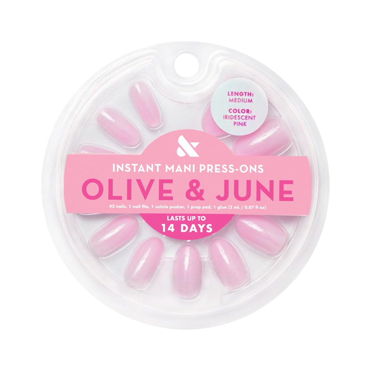 Olive & June Instant Mani nails realistic-look kit with 21 sizes for a precise fit