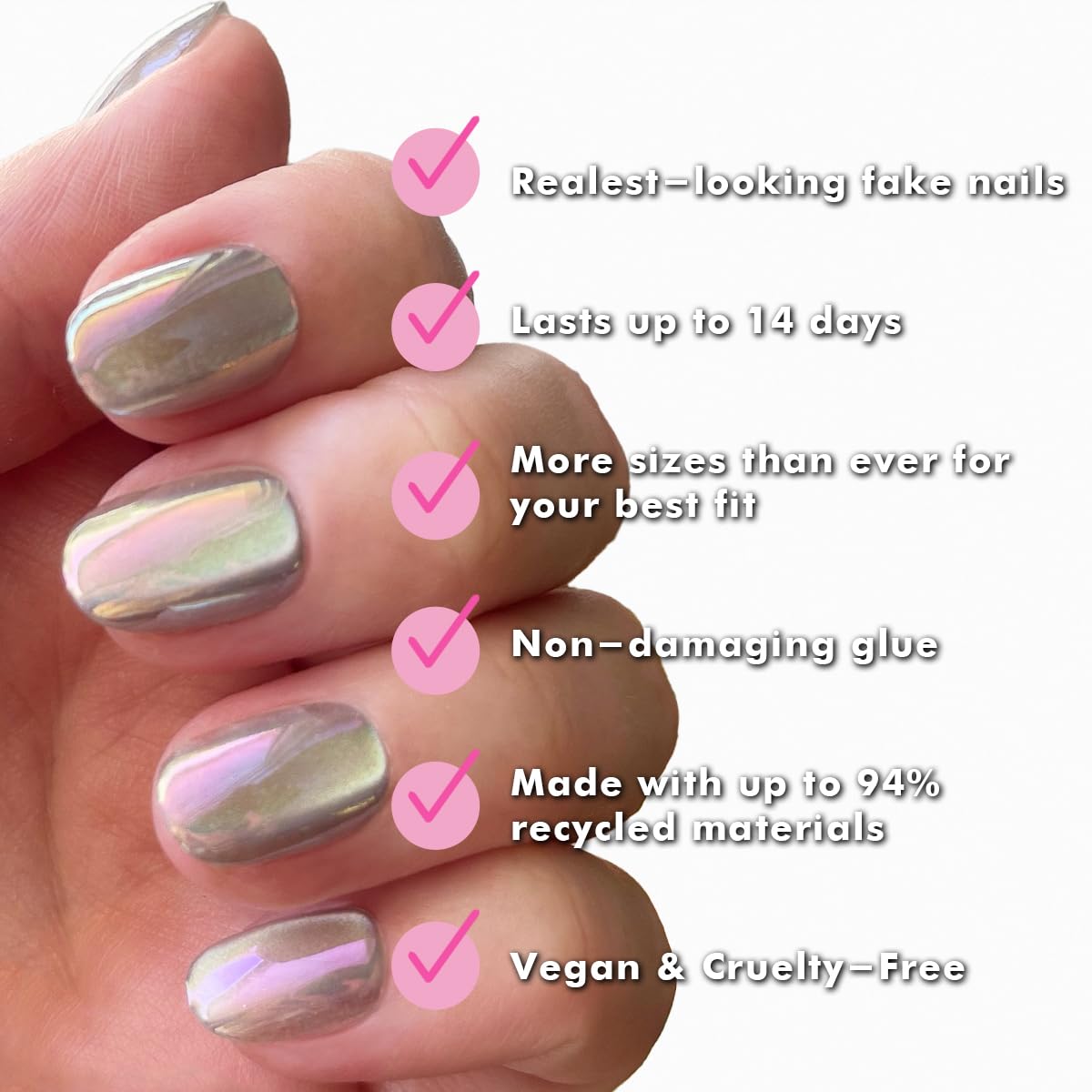 Olive & June Instant Mani: pegamento no tóxico para fijación segura.