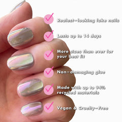 Olive & June Instant Mani: pegamento no tóxico para fijación segura.