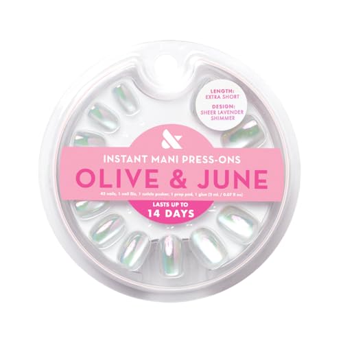Olive & June Instant Mani: muestra 21 tallas para ajuste personalizado.