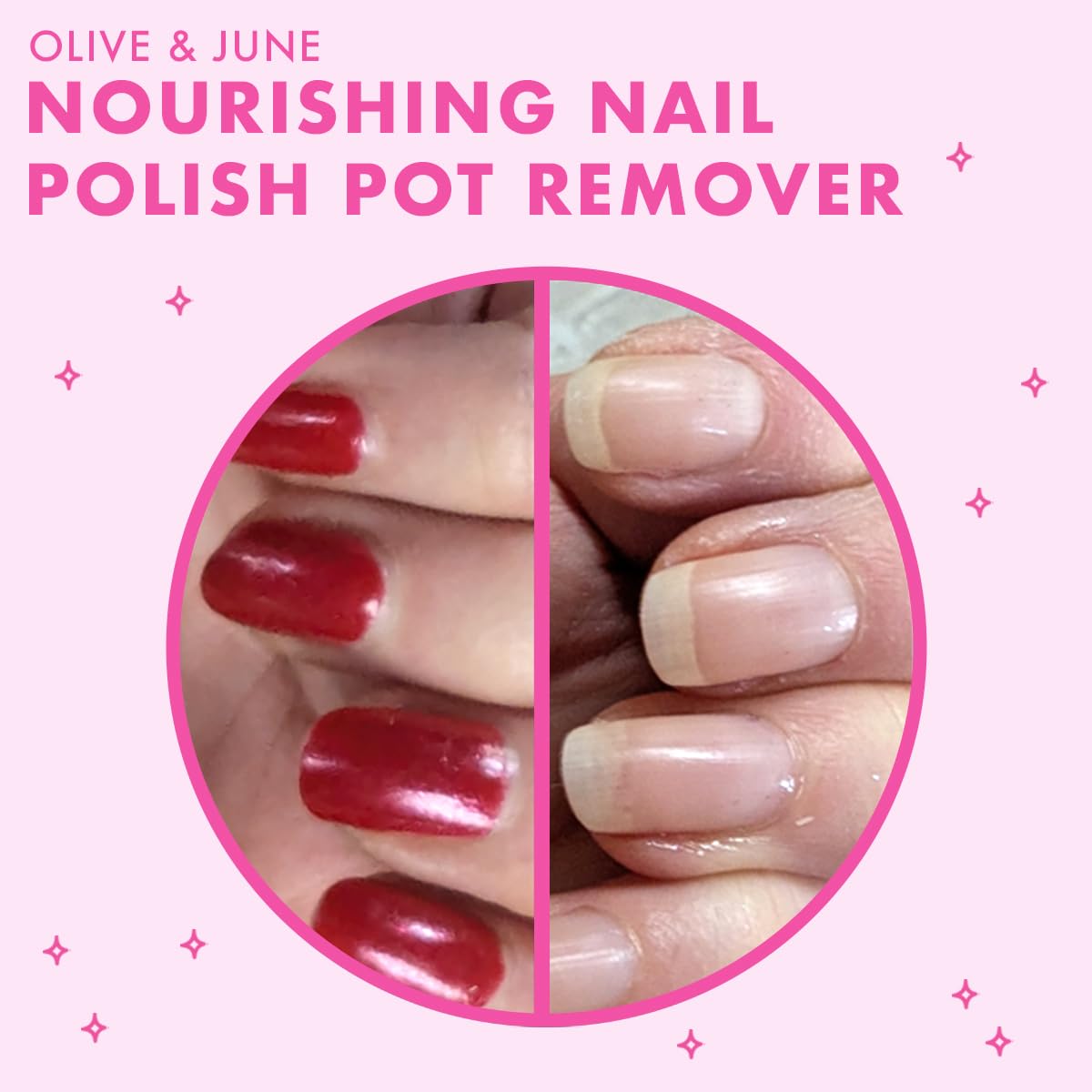 Nourishing Remover Pot con vitamina E y camomila para uñas suaves.