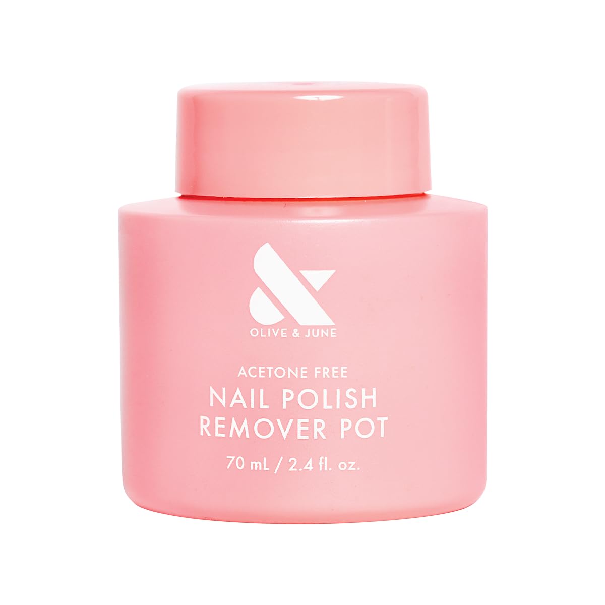 Olive & June Polish Remover Pot center sponge dip for fast removal.