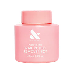 Olive & June Polish Remover Pot center sponge dip for fast removal.