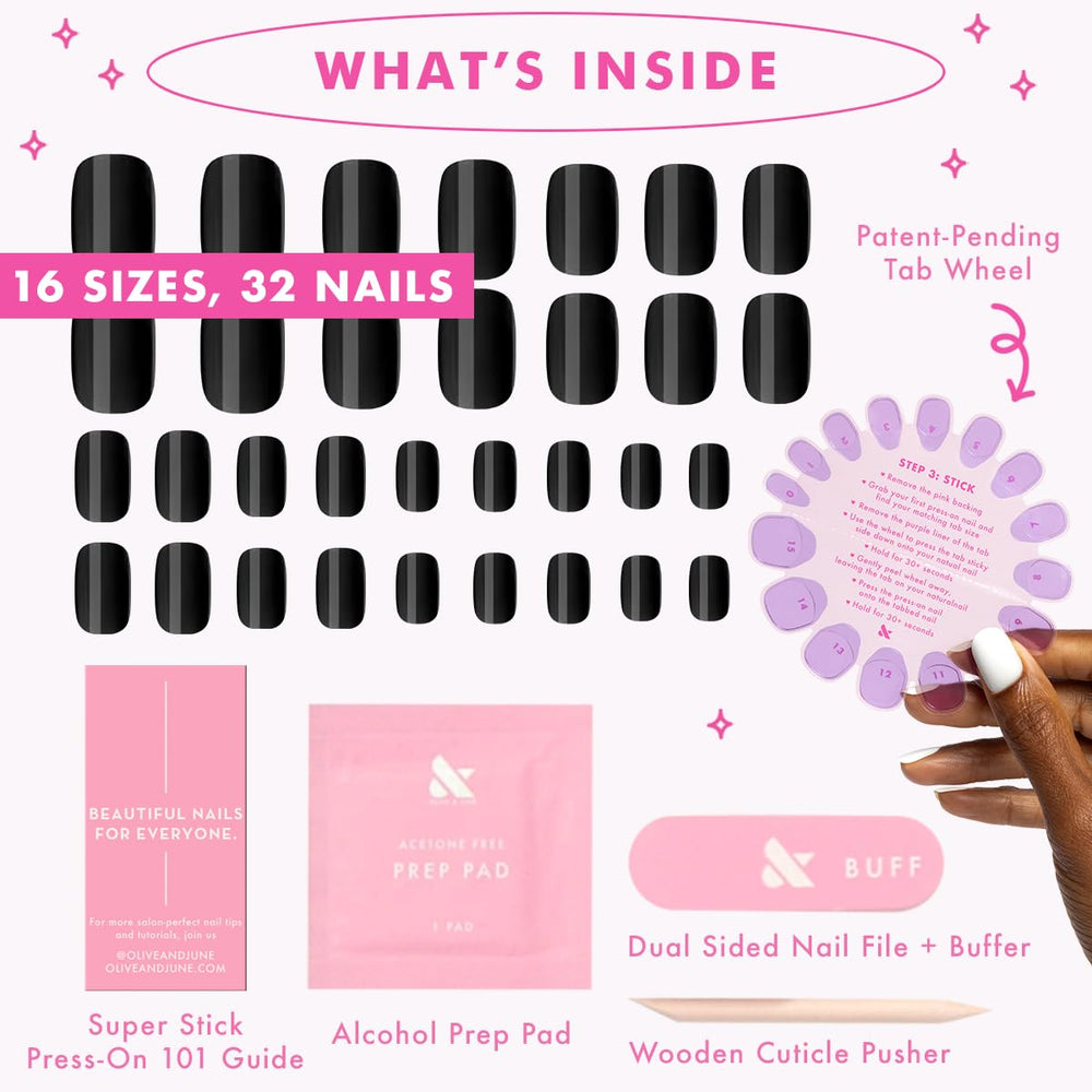 Olive & June Super Stick Mani: bloque de lija para un acabado suave.