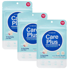 OLIVE YOUNG Care Plus Spot Patch pack shot showing discreet acne patches for day or night use.