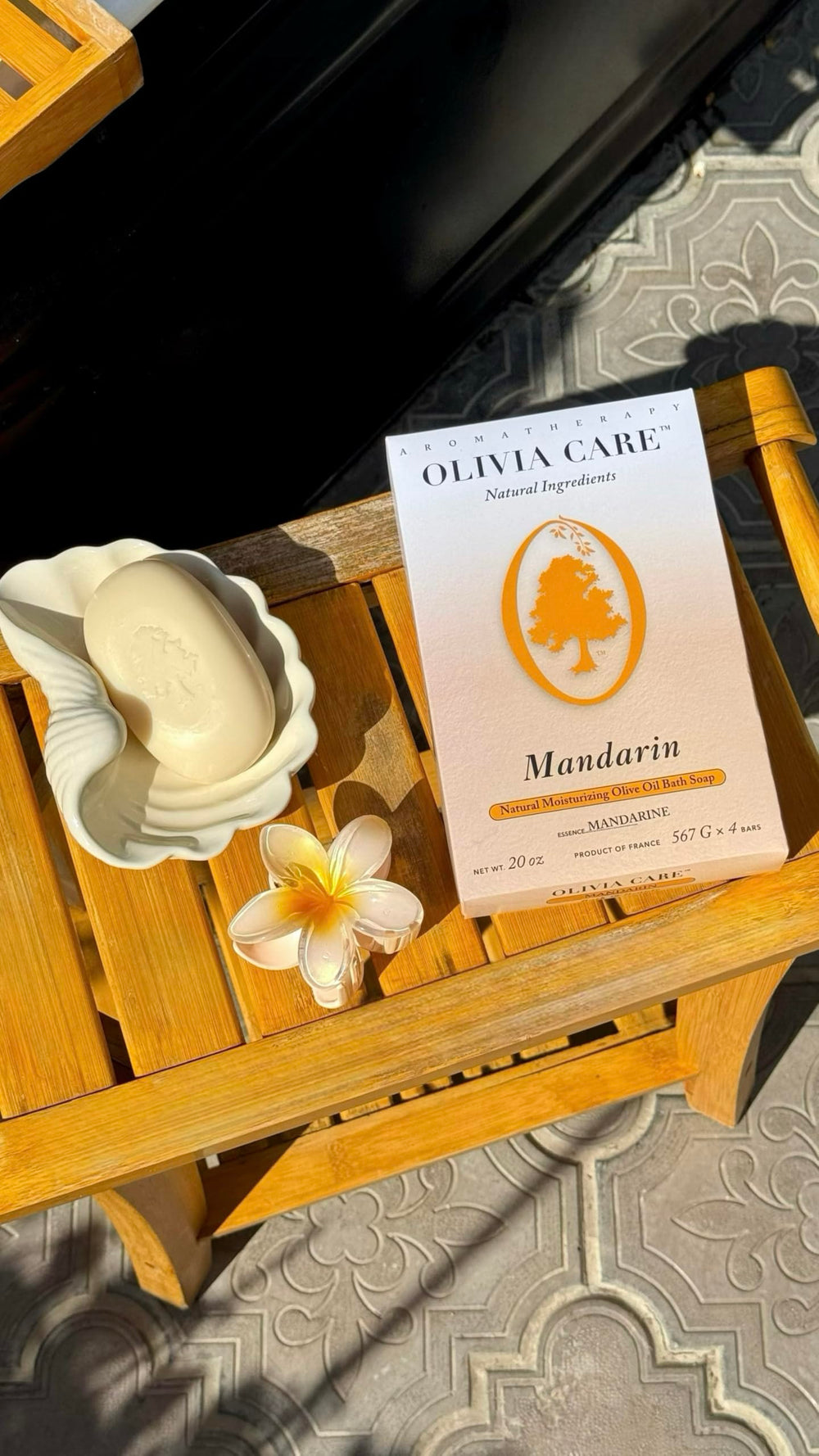 Olivia Care Jabon Mandarina Regalo ingredientes, aceite de oliva para hidratación suave