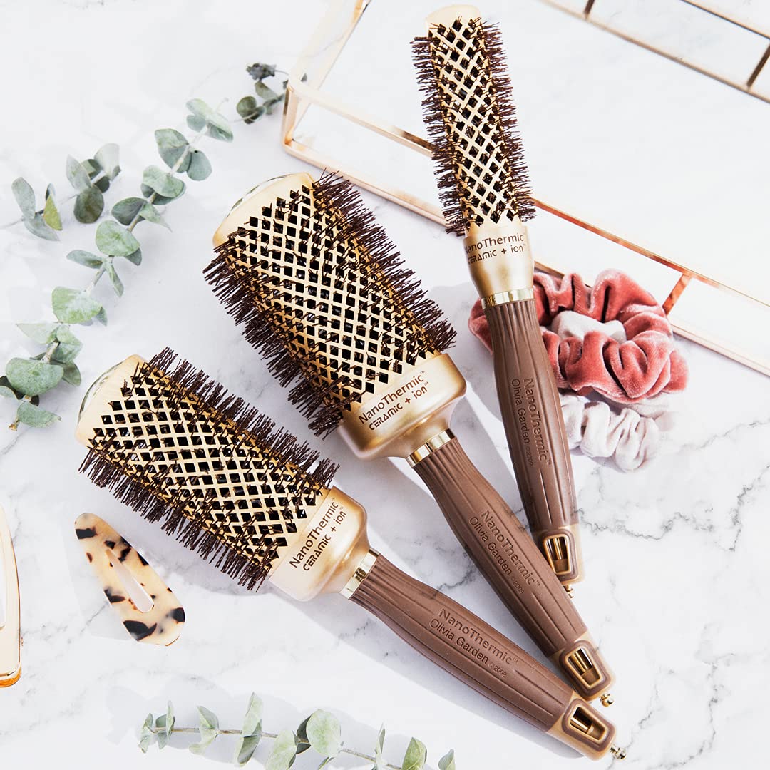 Olivia Garden barrel size options tailor curls from tight to voluminous.