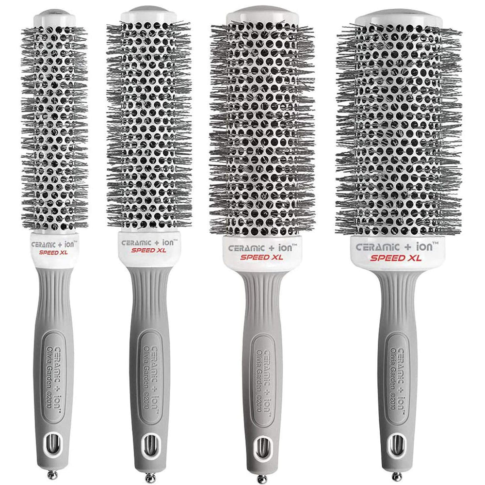 Olivia Garden Ceramic Ion Speed XL barrel for faster drying and smoother hair.