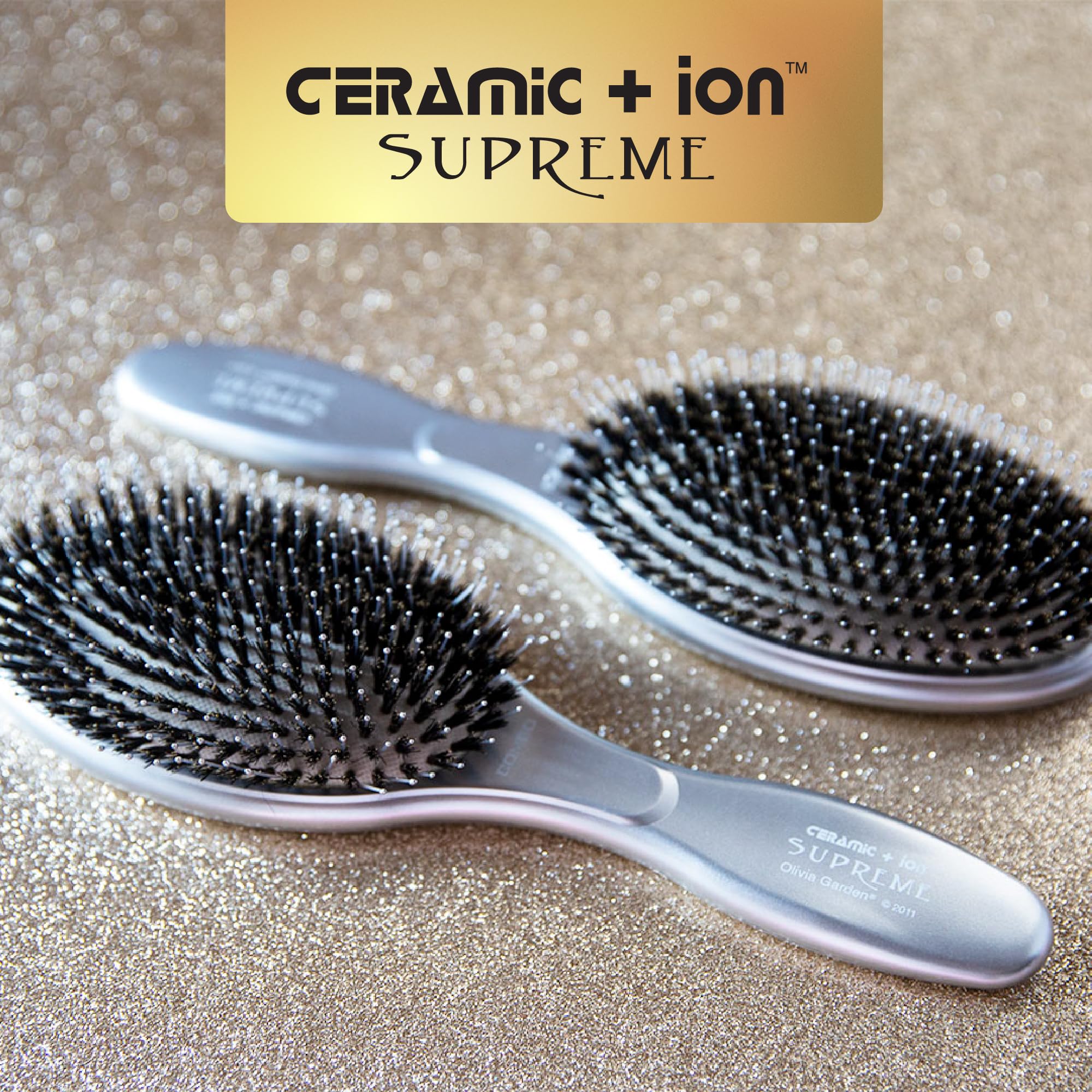 Olivia Garden paddle brush designed for all lengths and types, including extensions