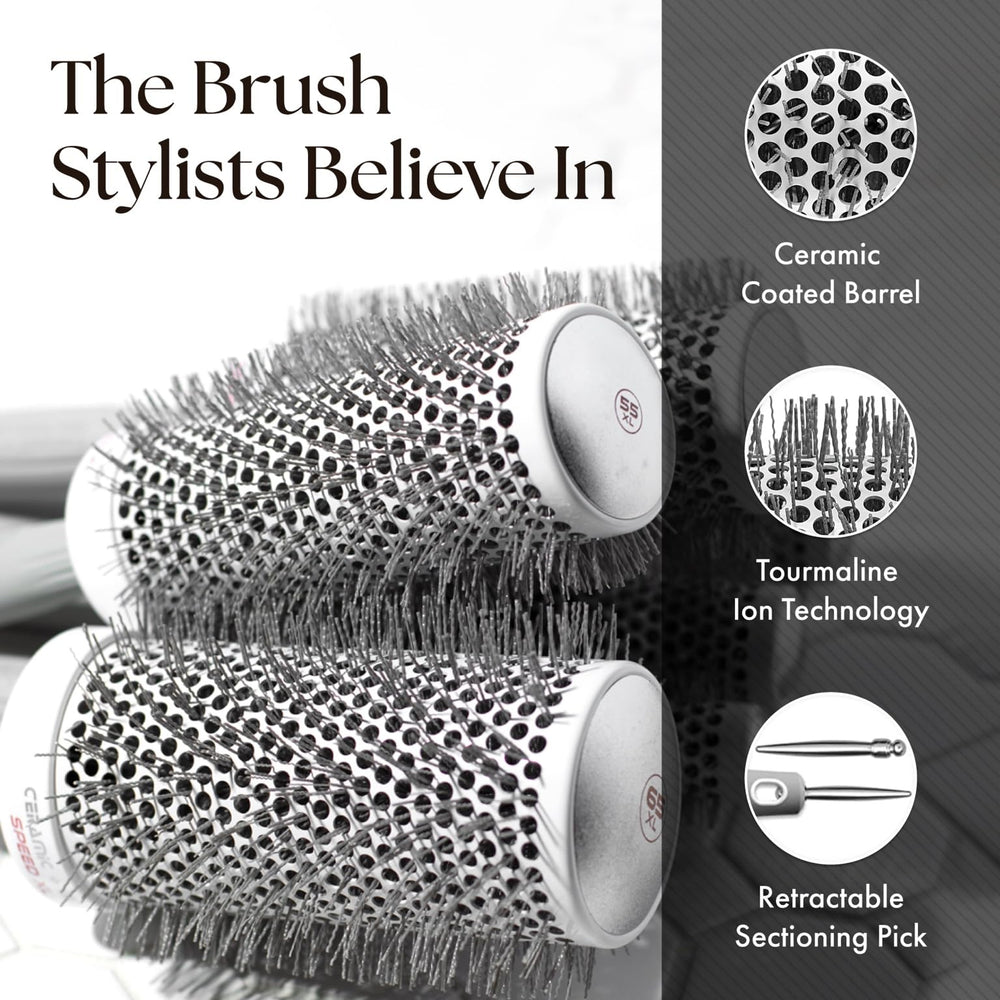 Olivia Garden ergonomic grip for comfortable styling sessions.