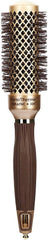 Olivia Garden NanoThermic ceramic-ionic round brush with 1-1/4 inch barrel for fast styling.