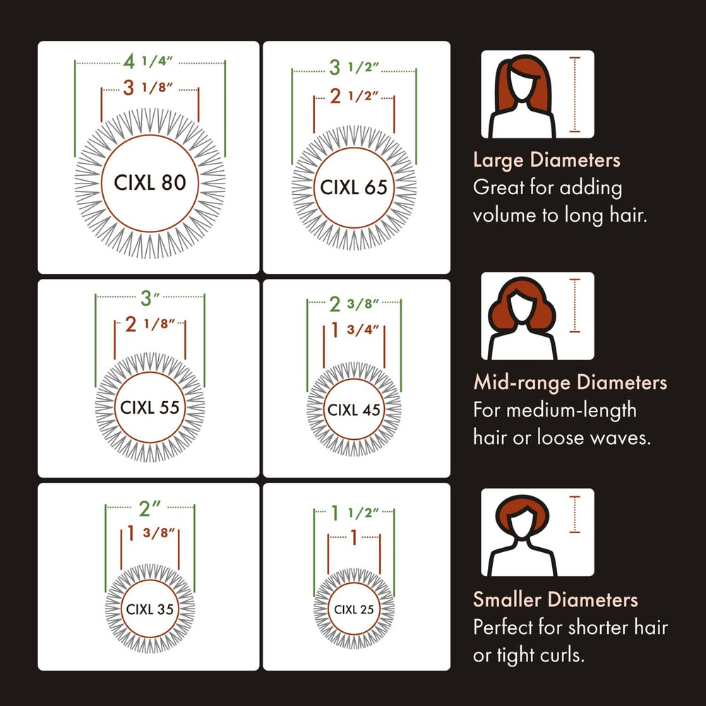 Olivia Garden ion technology and bristles promote smoother, shinier hair.