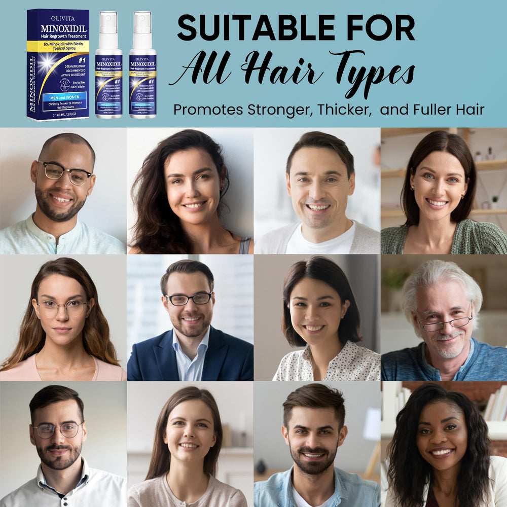 OLIVITA Minoxidil, resultados visibles en 12 semanas.