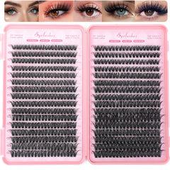 OLLAVO Manga Lash Clusters 640pcs 9–16mm 60D/80D for a customizable natural look