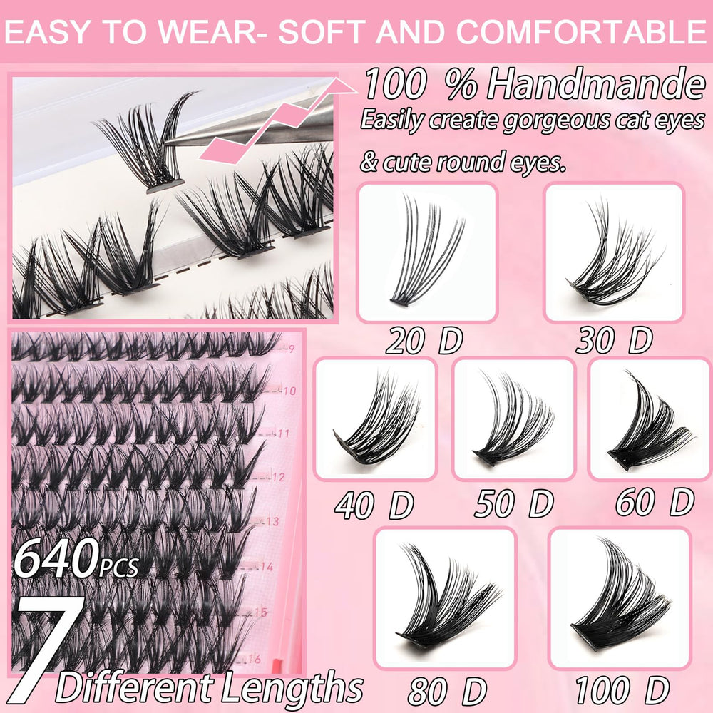 OLLAVO Manga Lash Clusters soft band design for comfortable wear