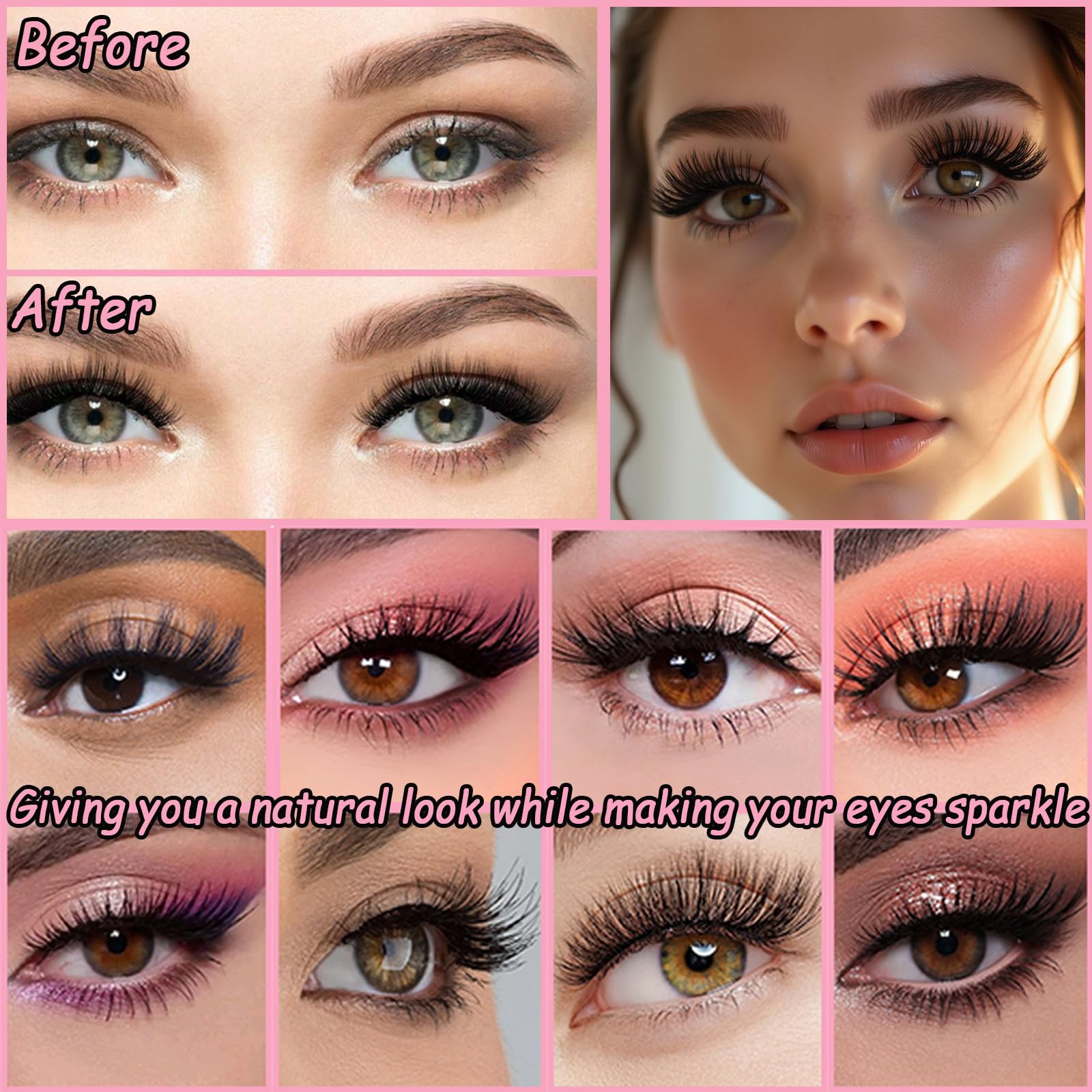 OLLAVO Manga Lash Clusters wispy full density 60D/80D for dramatic yet natural effect