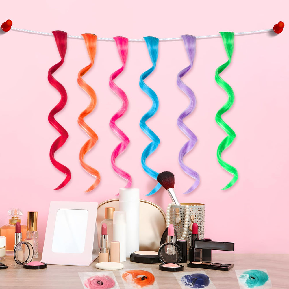 Olldag 17-inch extensions clip into hair for instant length.