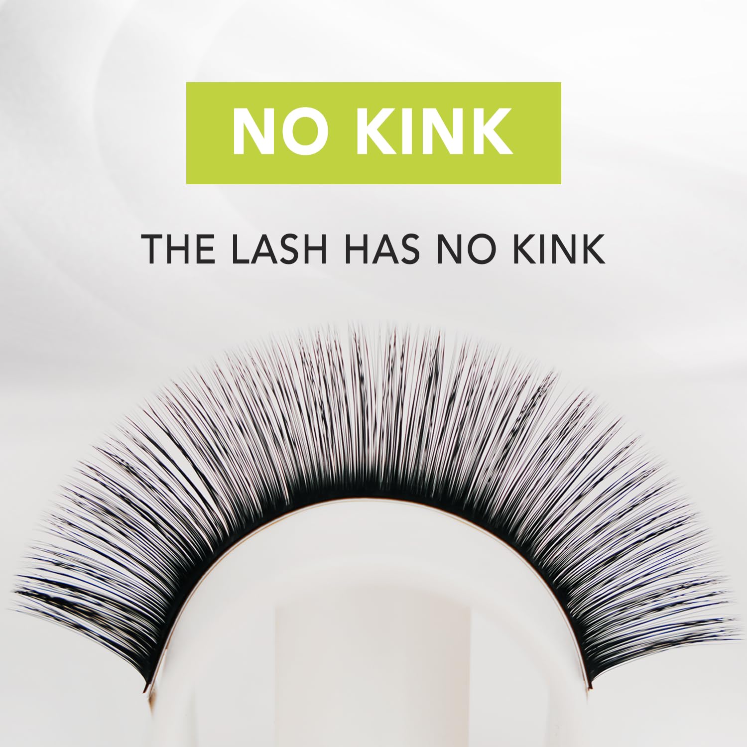 OLLOLASHES Matte black bottom lash extensions feel soft and elastic