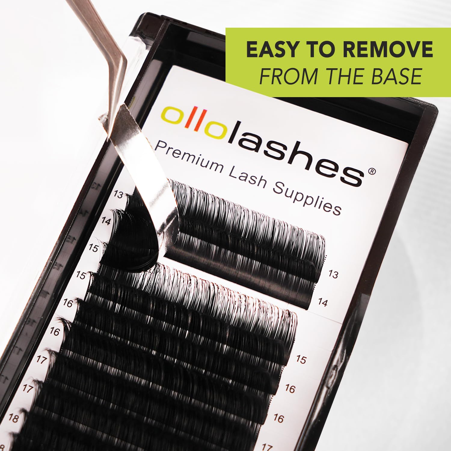 OLLOLASHES Heat- and water-resistant bottom lash extensions for studio use