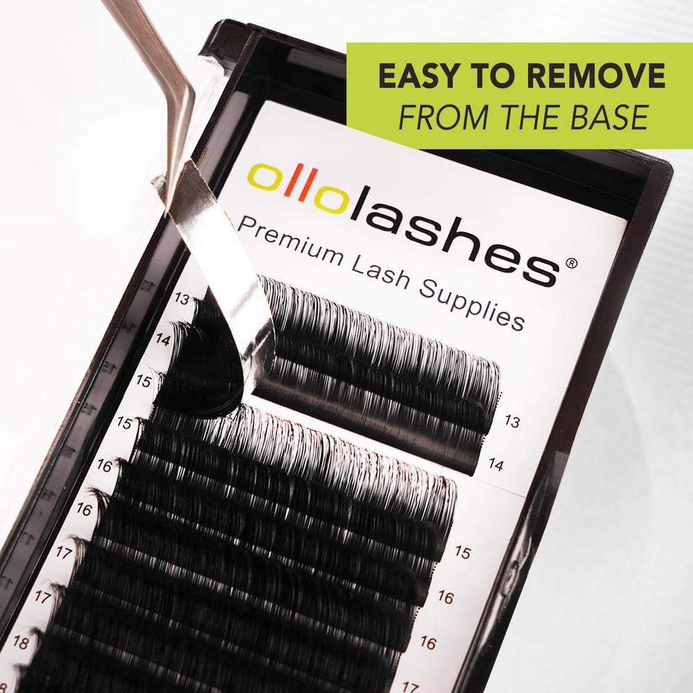 OLLOLASHES Heat- and water-resistant bottom lash extensions for studio use