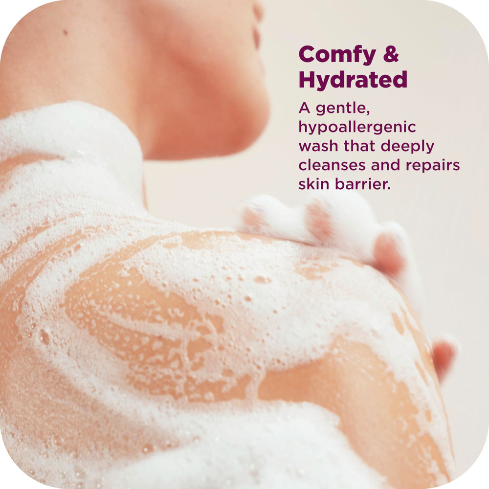 OLLY Body Wash Comfy Mood: aceite de manzanilla, cuidado suave para piel sensible.