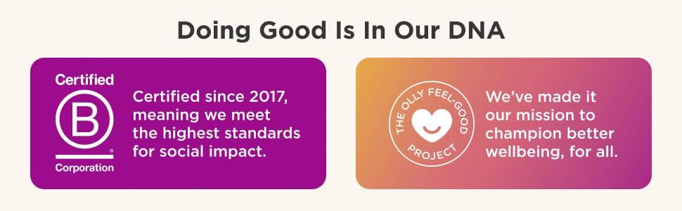 OLLY Bright Mood barrier-repair concept image suggests skin-supportive care.