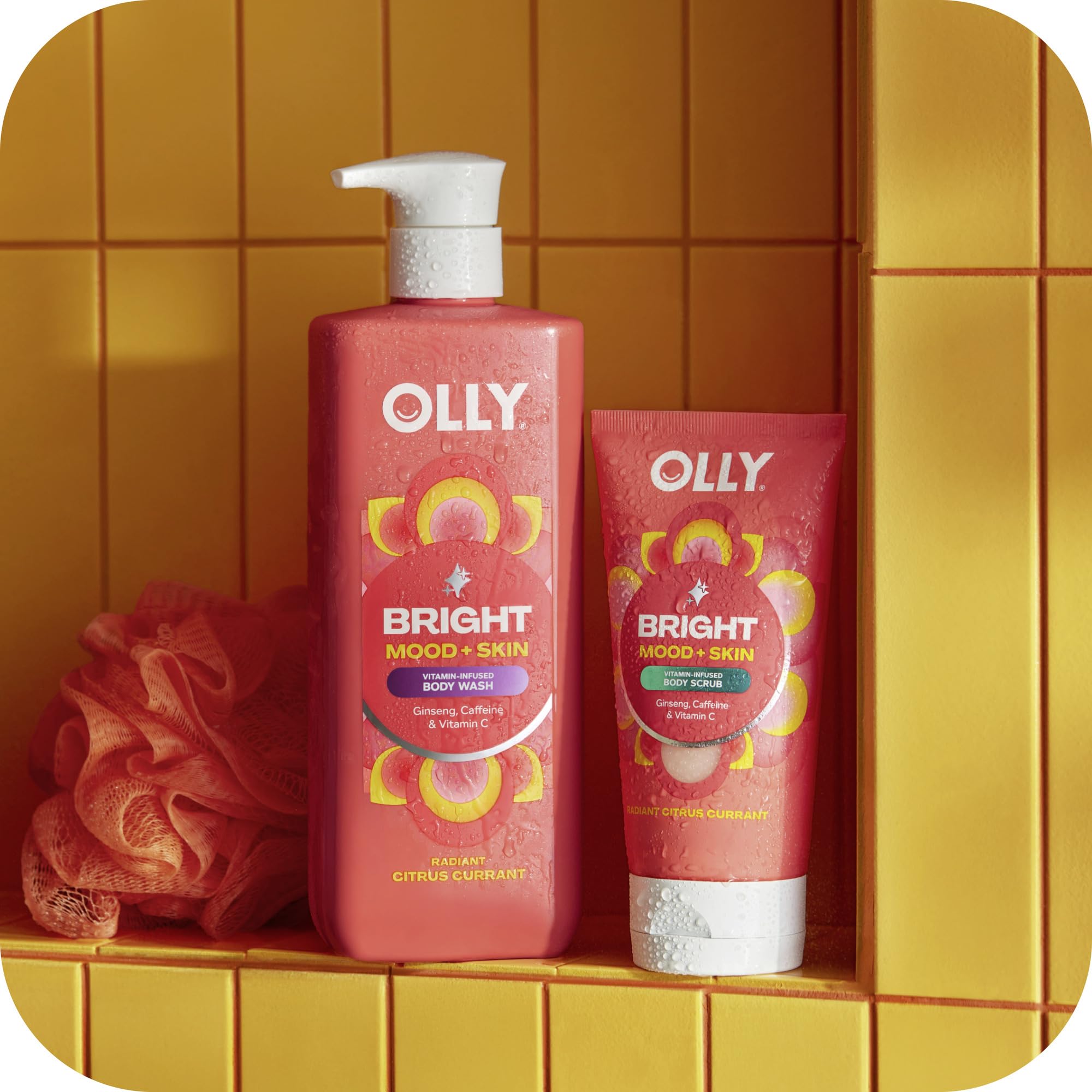 OLLY Bright Mood Vitamin C boost visual emphasizes brightness and vitality.
