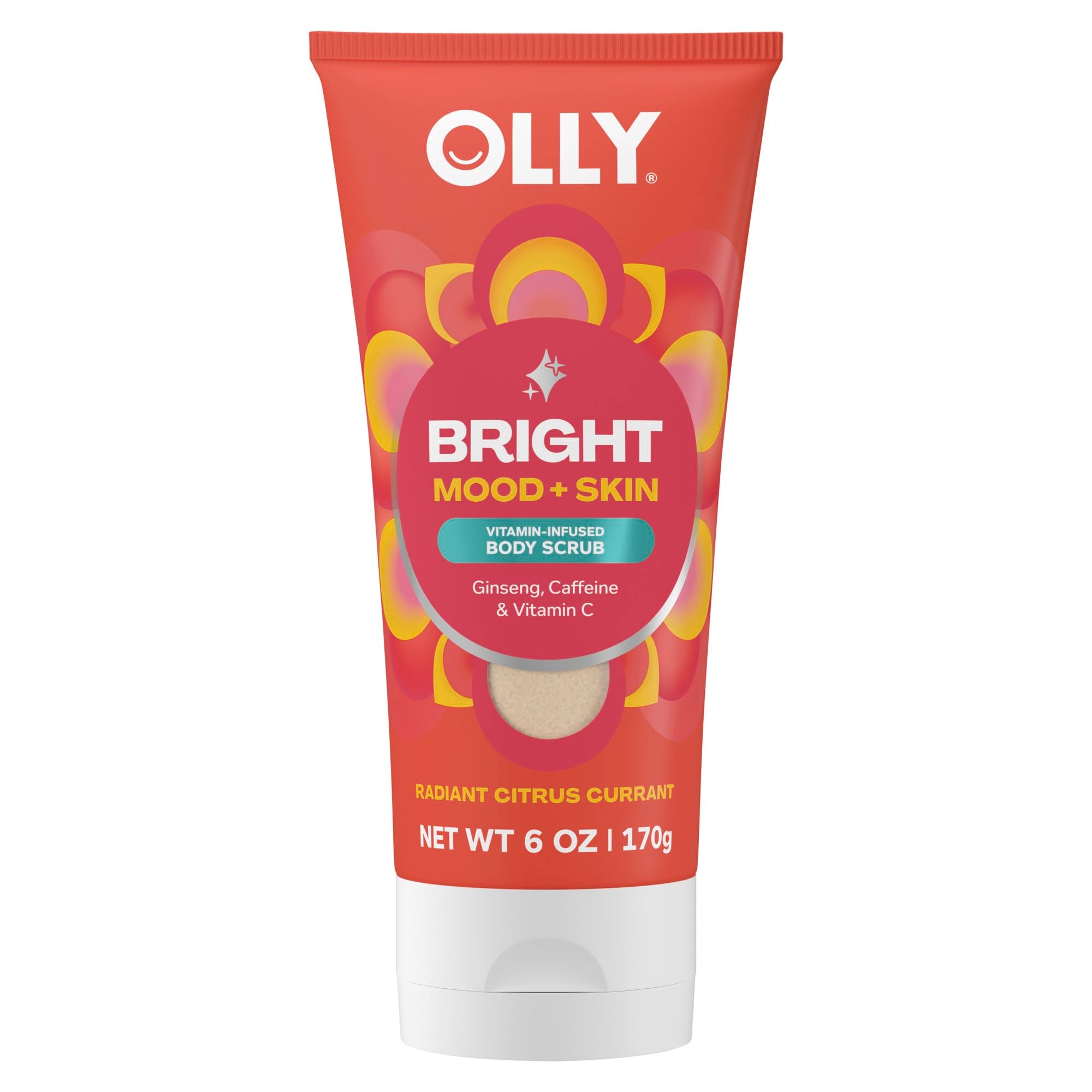 OLLY Bright Scrub bote exfoliante para piel suave y luminosa