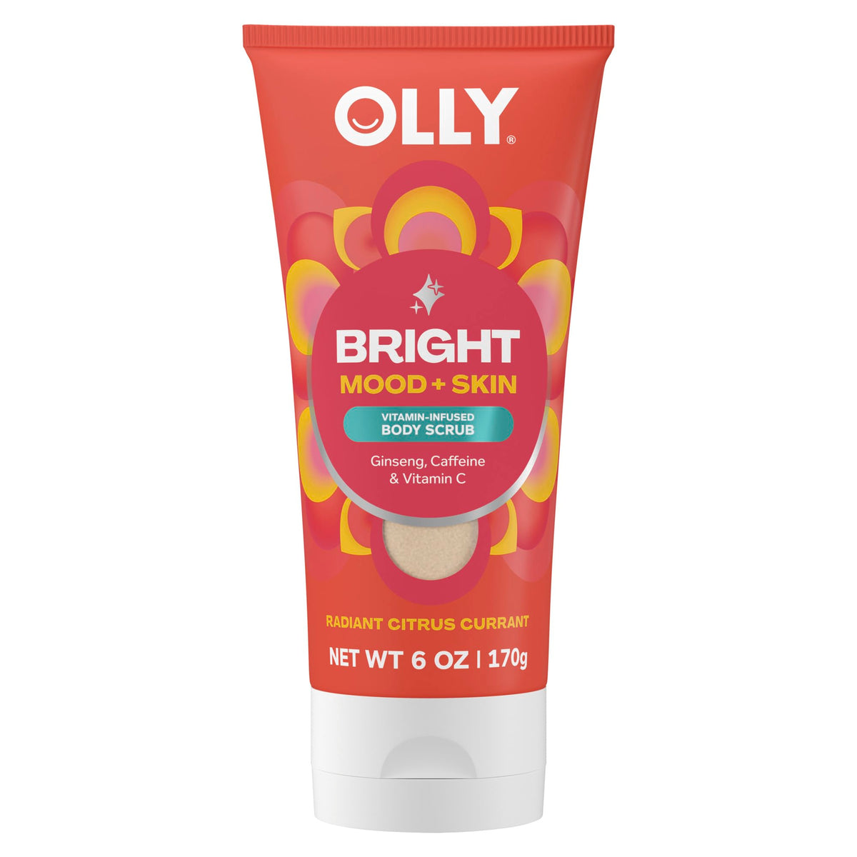 OLLY Bright Scrub bote exfoliante para piel suave y luminosa