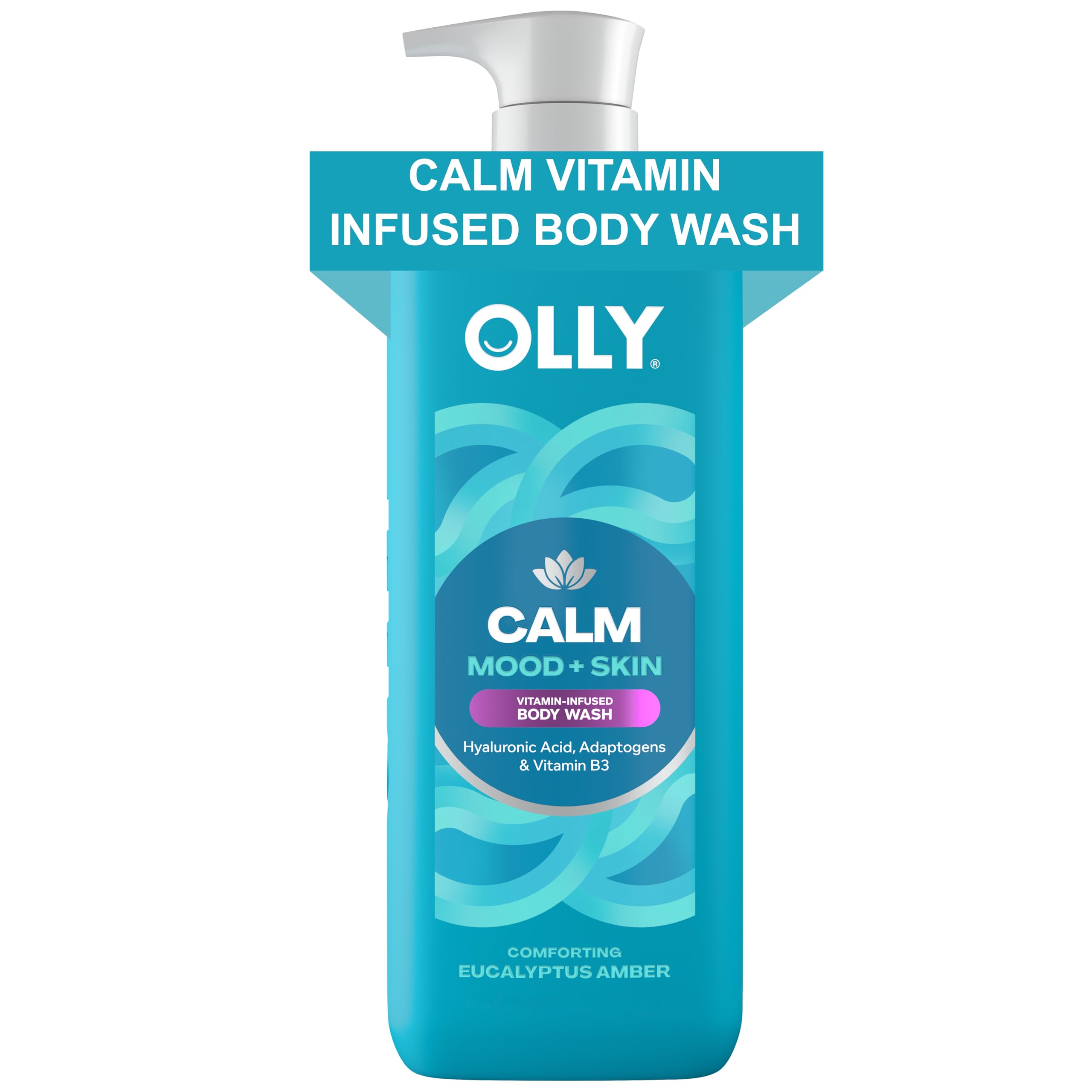 OLLY Calm Mood Skin Body Wash bottle for gentle cleanse and calm mood