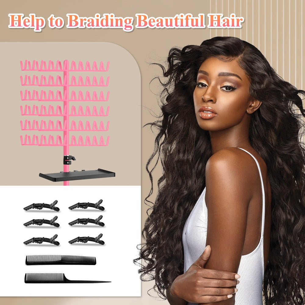 OLMRJKD bundle adds two combs and six clips to start braiding.
