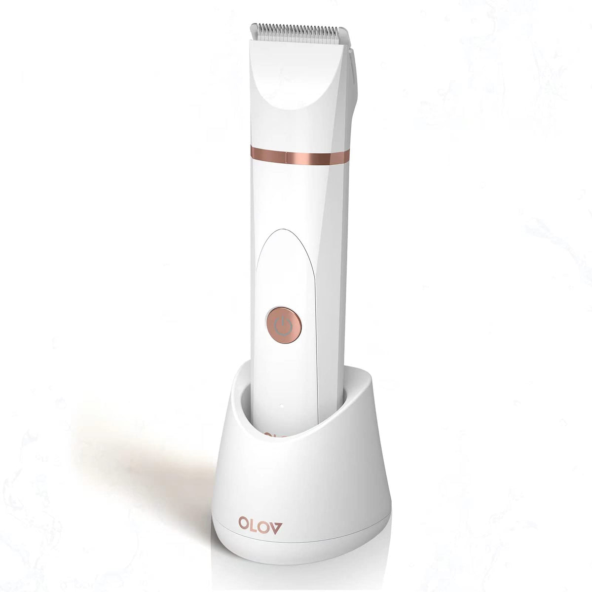 OLOV electric body hair trimmer for groin and bikini, precision grooming in one tool.