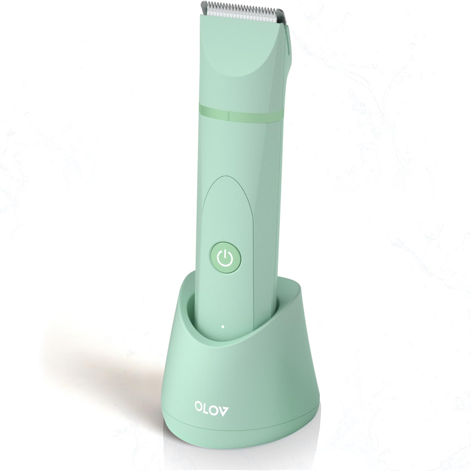 OLOV electric groin-bikini trimmer with ceramic blades for smooth trimming