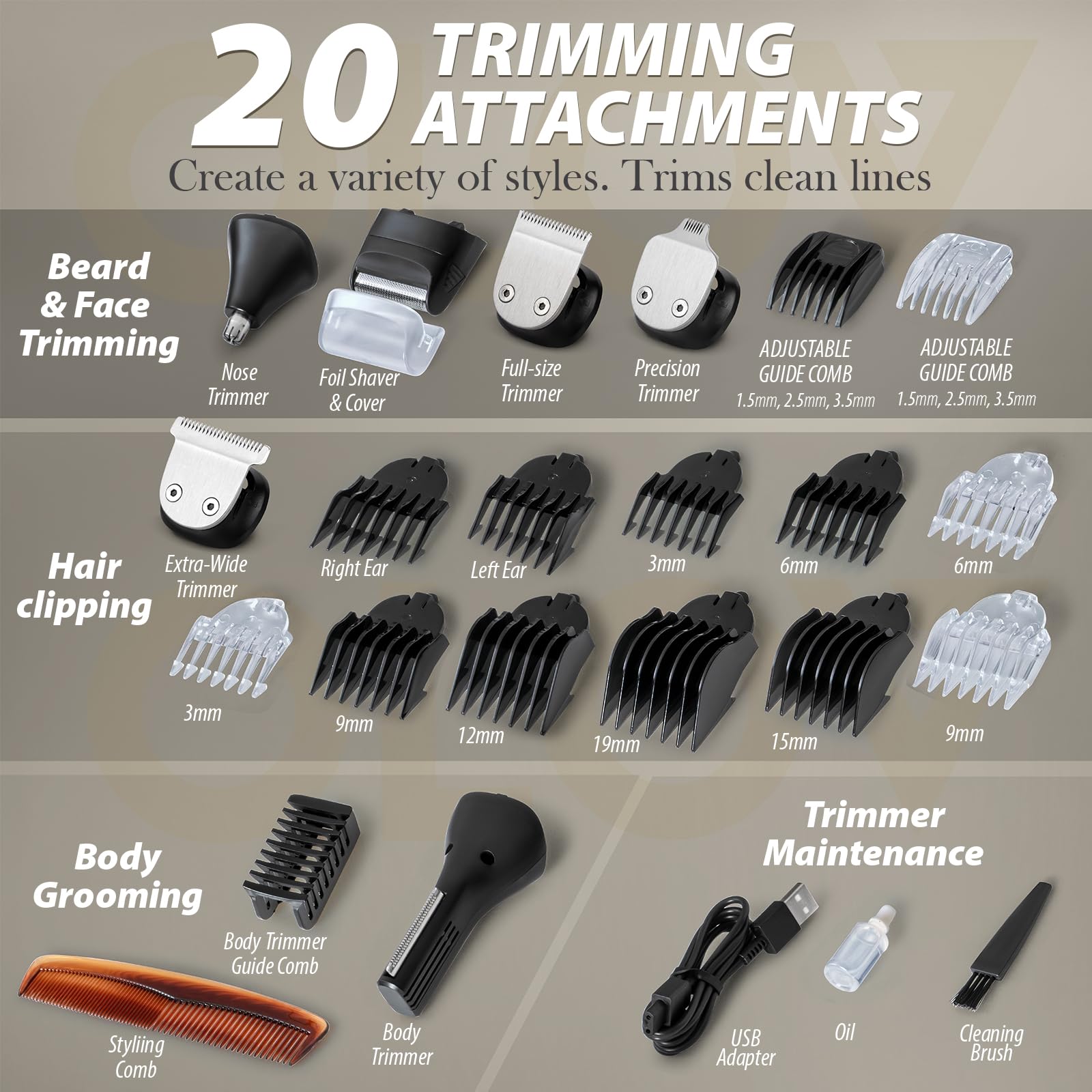OLOV For Man nose and ear trimmer close-up ideal for quick, comfortable maintenance
