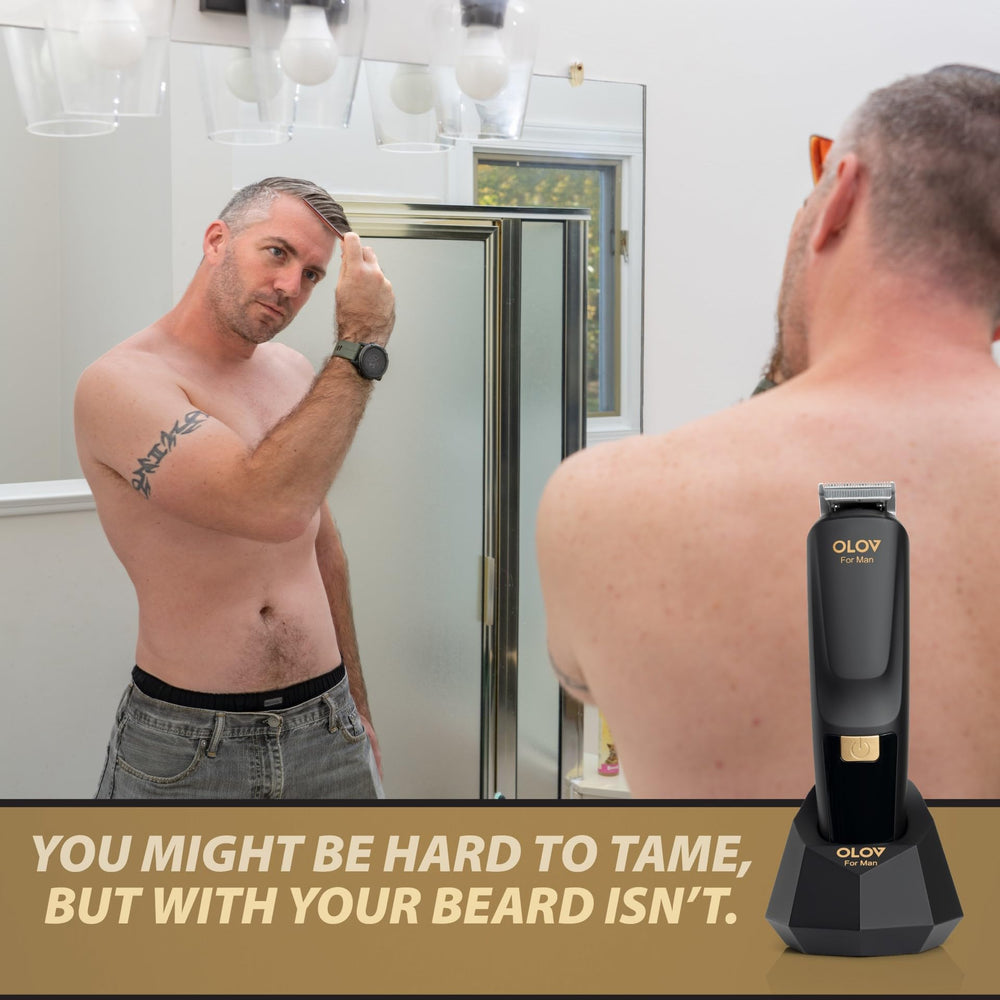 OLOV For Man travel case with accessories supports on-the-go grooming