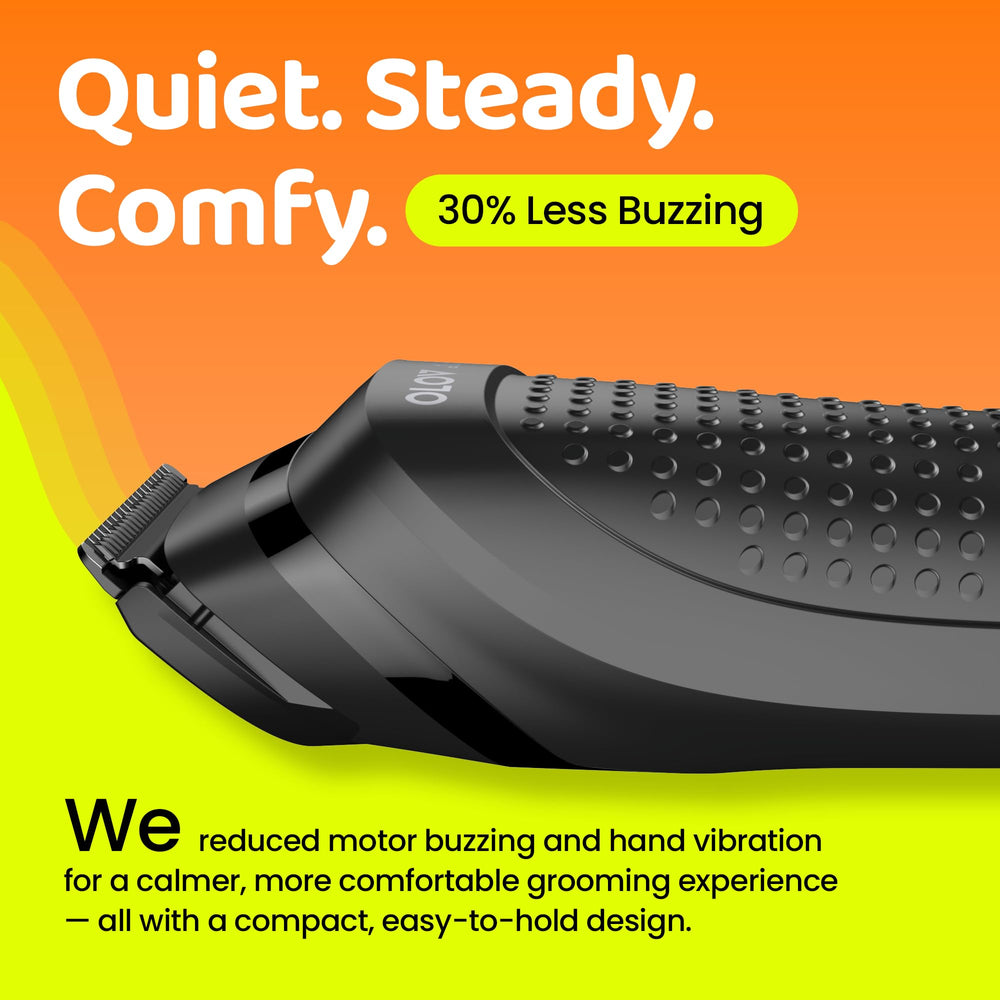 OLOV LITE cordless trimmer with ergonomic grip for comfortable grooming.