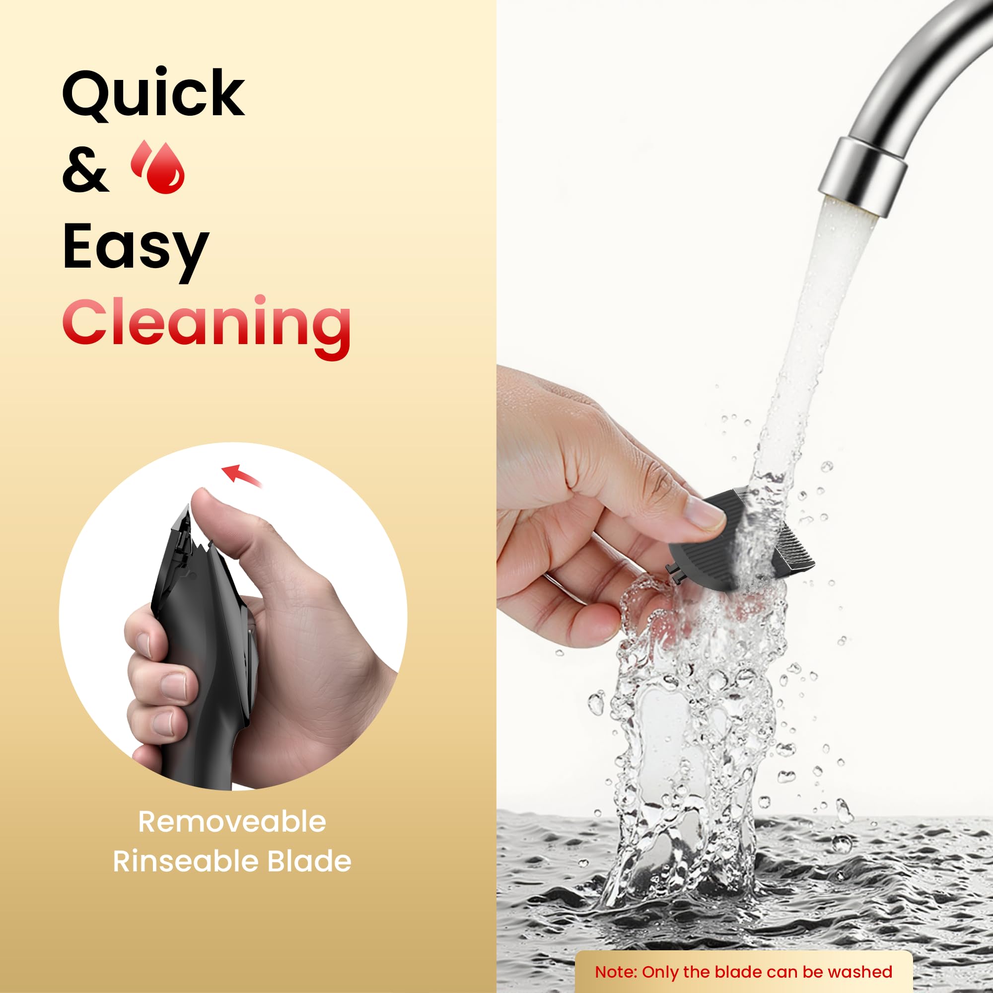 OLOV PROFESSIONAL 60-minute battery for long, cordless grooming sessions.