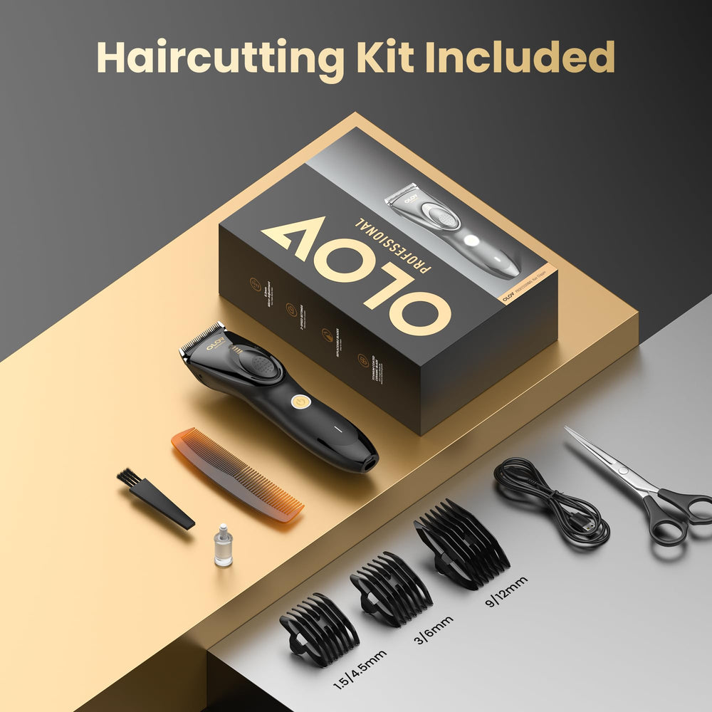 OLOV PROFESSIONAL all-in-one grooming kit for family use.