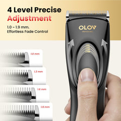 OLOV PROFESSIONAL cordless design enables easy movement for quick home grooming.
