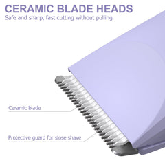 OLOV replaceable ceramic blade heads deliver gentle, snag-free trimming
