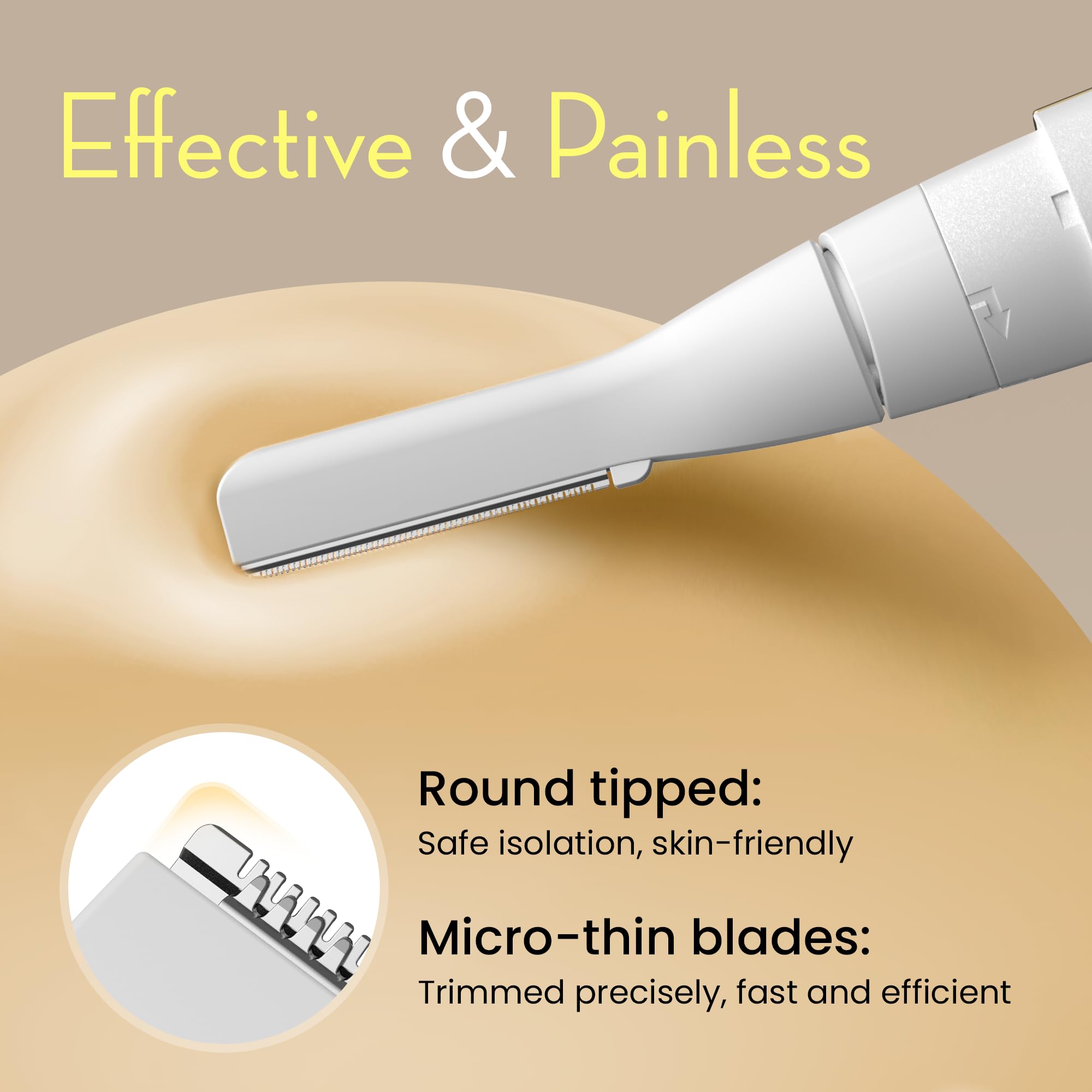 OLOV slim eyebrow trimmer for delicate shaping and clean lines