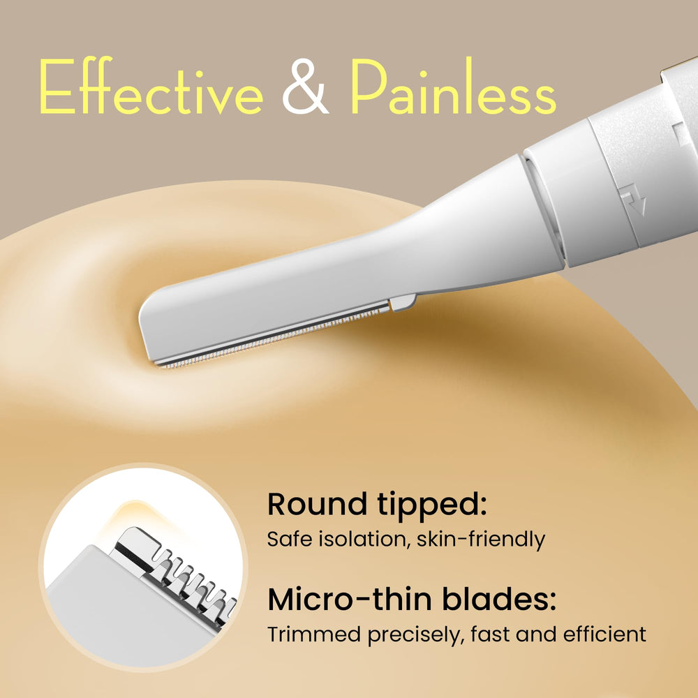 OLOV slim eyebrow trimmer for delicate shaping and clean lines