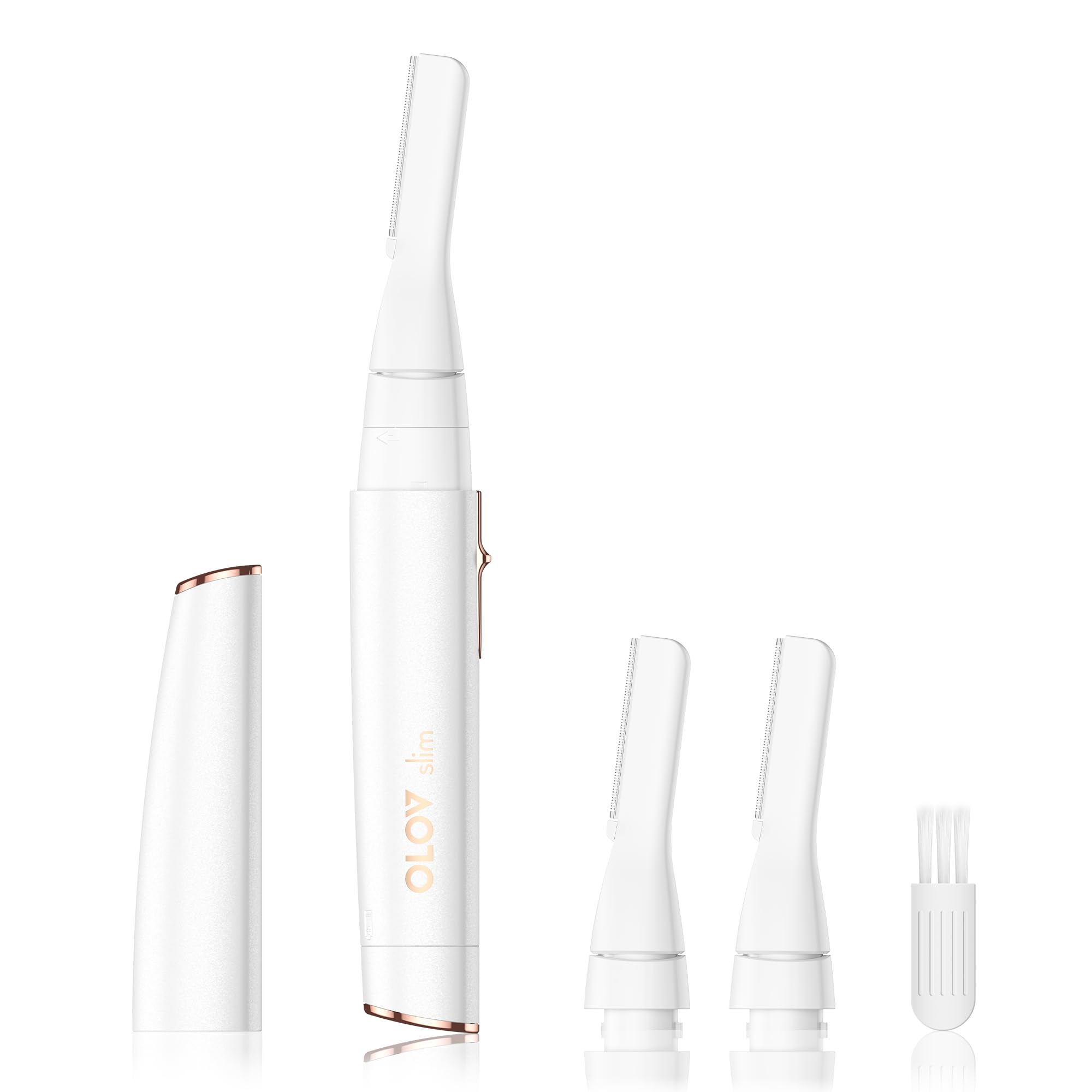 OLOV slim face hair remover with pivoting head for precise contour trimming