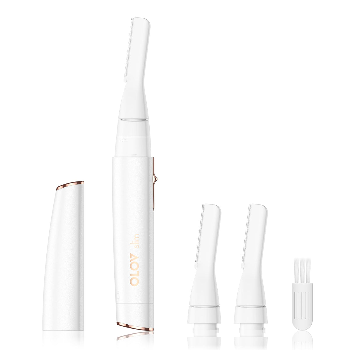 OLOV slim face hair remover with pivoting head for precise contour trimming