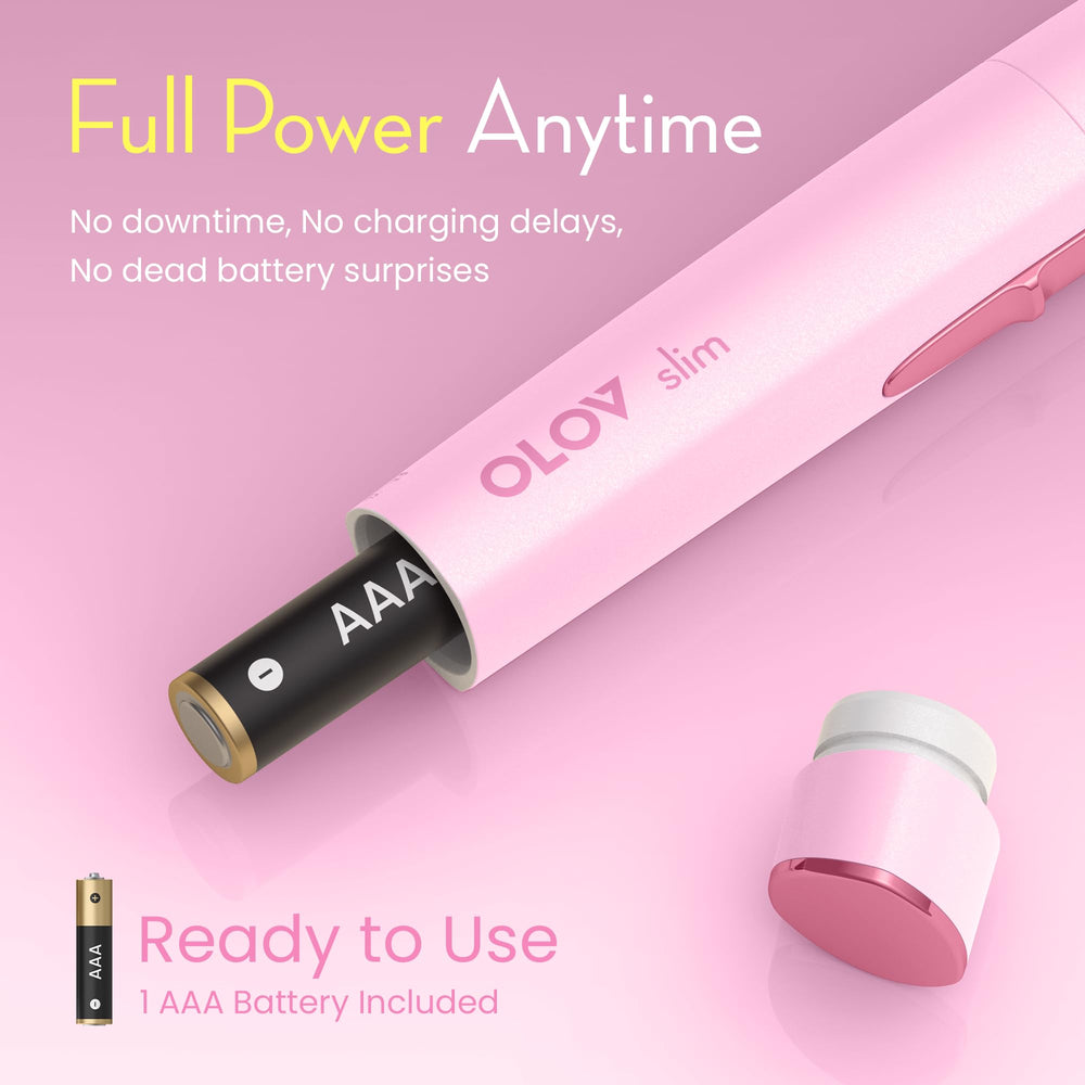 OLOV slim hypoallergenic blades designed for safe daily use